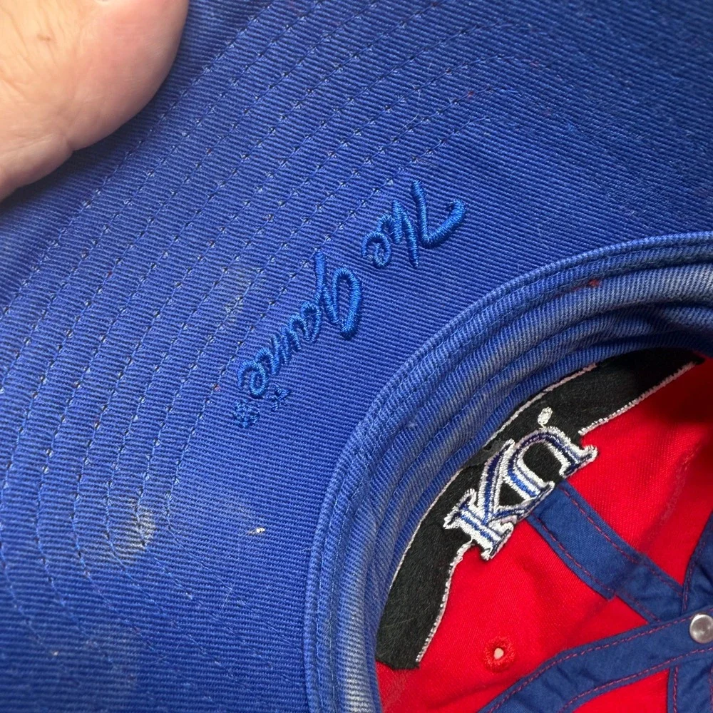 Kansas Hat Mens OSFM Red NCAA Basketball The Game EUC
